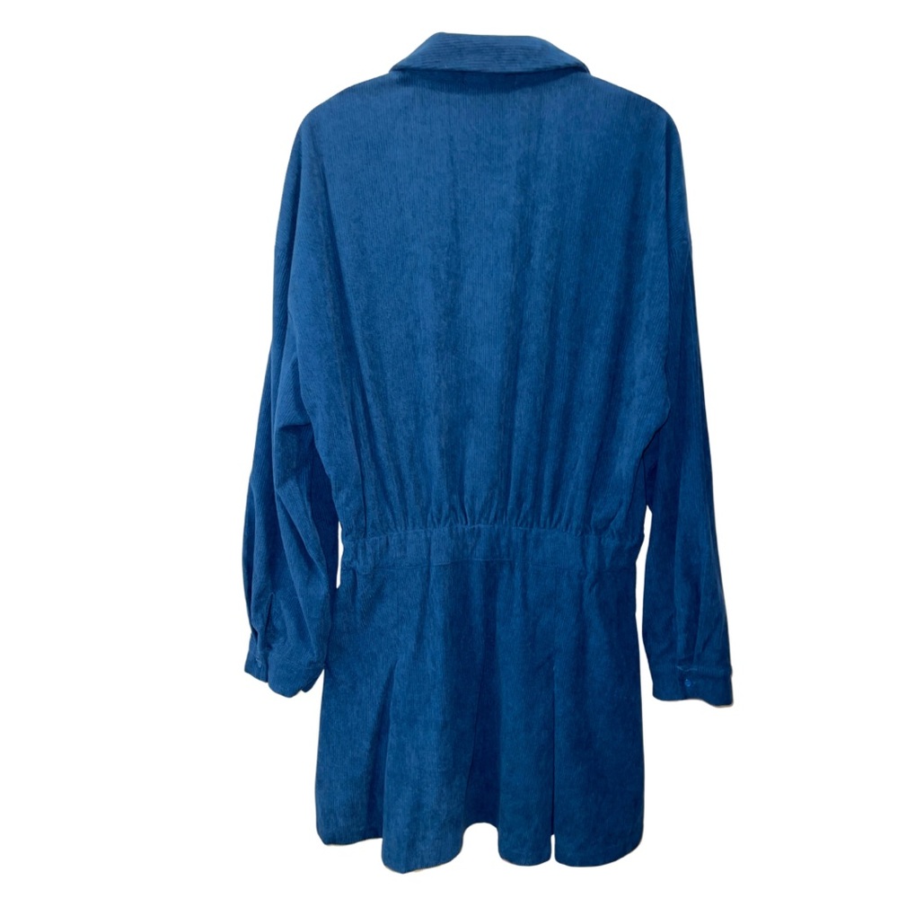 Cider Corduroy Button Up Long Sleeve Mini Dress - Picture 5 of 7